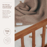 Deken Mini Relief - Dark taupe