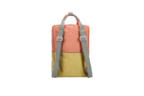 Rugzak large - Wonders Coral pink + Reed green