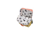 Rugzak large - Wonders Coral pink + Reed green