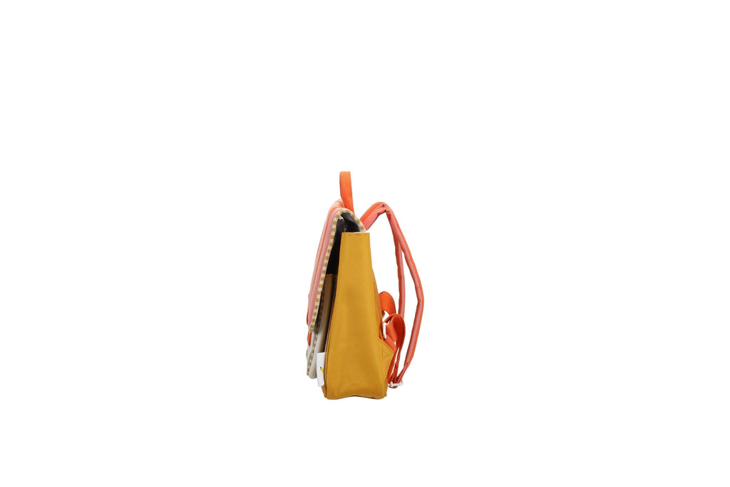 Schooltas - Wonders Coral Pink + Submarine yellow - Sticky Lemon