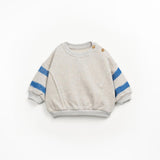 Sweater met gestreepte mouwen - Grés - Play Up