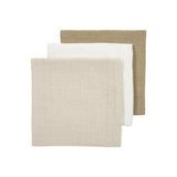 3-pack Hydrofiele doeken pre-washed - Offwhite/Soft Sand/Taupe - Meyco