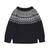 Fair Isle Sweater - Dark navy