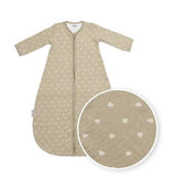 Slaapzak rond ongevoerd met vaste mouw jersey - Sweet Heart Sand - Meyco