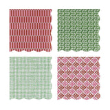 Servetten large - Molly Mahon rood & groen - Meri Meri