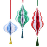 Papieren hangdecoratie - feestelijk gestreept - Meri Meri