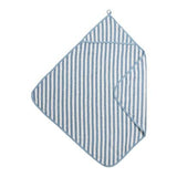 Badcape badstof jacquard - Fat Stripe Jeans Blue - Meyco