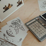 Refill voor Kidydraw Mini tekentablet - Animals Around the World & Oceans and Pirates