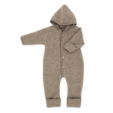 Wool onesie - Walnut Mélange - Engel Natur