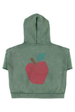 Hoodie - Groen met appel