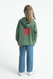 Hoodie - Groen met appel