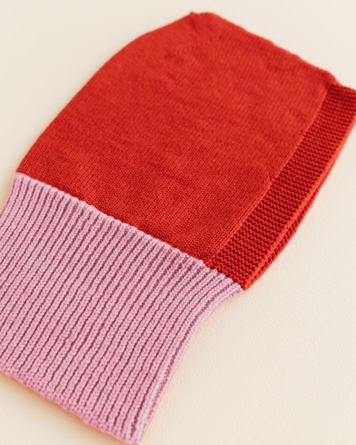 Balaclava Eddy - Cotton candy / Red