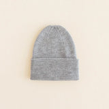 beanie fonzie - newborn - sand - hvid