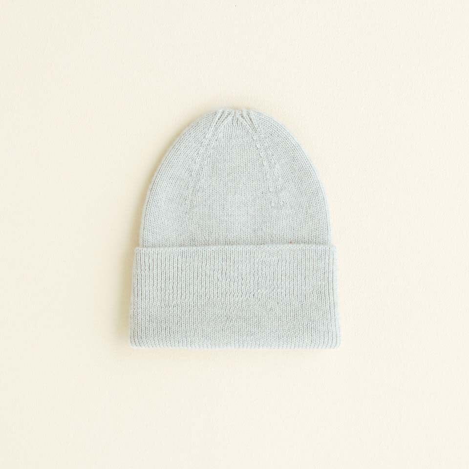 Beanie Fonzie Newborn - Light grey - Hvid