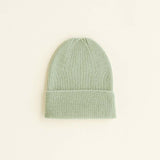 Beanie Fonzie Newborn - Mint - Hvid