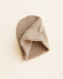 beanie fonzie - newborn - sand - hvid