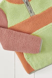 Fleece trui - Pink/Orange/Green