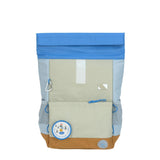 Medium Rolltop rugzak - Sunny Explorer - Groen & Blauw