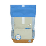 Medium Rolltop rugzak - Sunny Explorer - Groen & Blauw