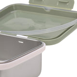 Lunchbox stainless steel - Happy Prints - Light Olive