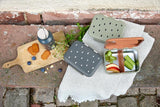 Lunchbox stainless steel - Happy Prints - Light Olive