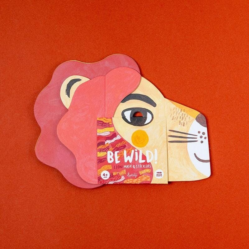 Masker met stickers Be Wild! Leeuw - Londji