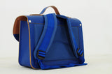 Lederen kleutertas met magneetsluiting - Cobalt
