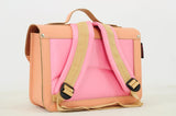 Lederen kleutertas met magneetsluiting - Peach
