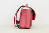 Lederen schooltas met magneetsluiting - Marguerite Antique pink