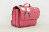 Lederen schooltas met magneetsluiting - Marguerite Antique pink