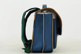 Lederen schooltas met magneetsluiting - Tennis Petrol