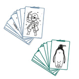 Refill voor Kidydraw Mini tekentablet - Animals Around the World & Oceans and Pirates