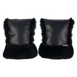 Sheepskin Buggy Mittens - Noir - Binibamba