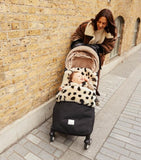 Sheepskin Buggy Mittens - Noir - Binibamba