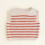 Vest Harvey - Cream / Red