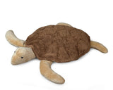 Knuffel schildpad met warmtekussen - Large - Brown