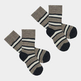 2-pack gestreepte sokken - Dark navy