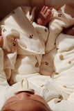 New born onesie met kap - Lemon 