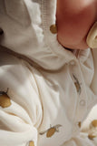 New born onesie met kap - Lemon 