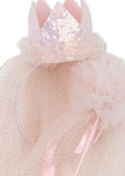 Prinsessenkostuum met kroon - Cloud pink
