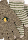 Filla handschoenen - Lemon/Stripe