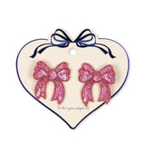 Haarspeldjes Sequin Bow 2-pack - Rapture rose