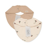 2-pack slabbetjes newborn - Cherry 