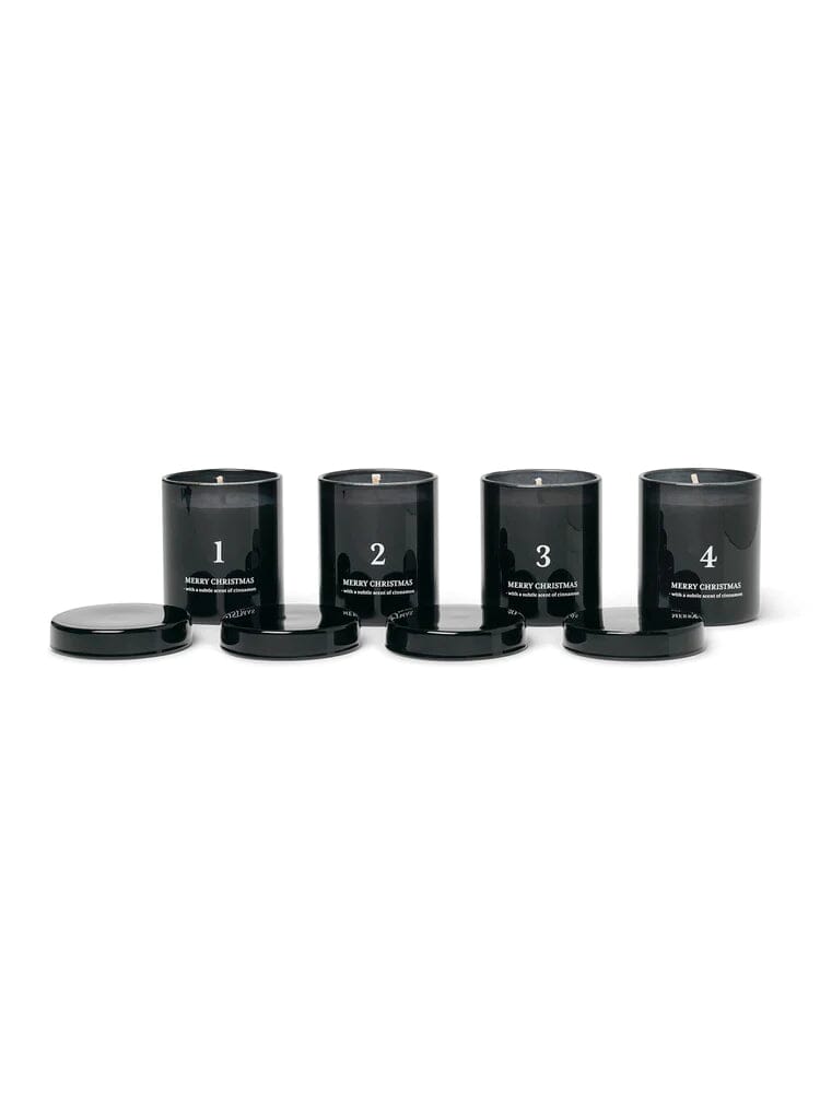 bougies parfumées de l'avent - noir - Ferm Living