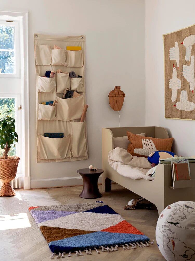 Canvas wall pockets XL - off-white - Ferm Living