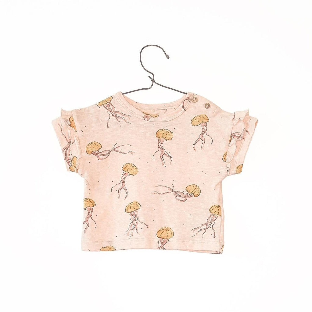 T-shirt met zeekwalletjes - Slow