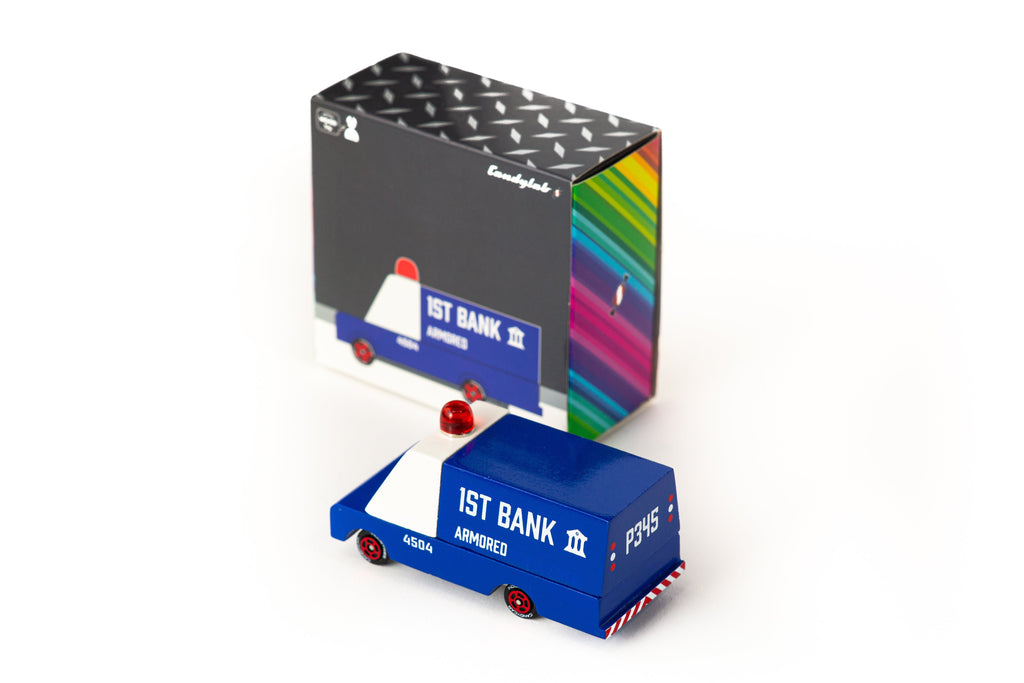 Candylab - Speelgoedauto hout - Armored Bank Van