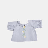 Dinkum Doll Cotton Daisy Dress - Cornflower Blue - Olli Ella