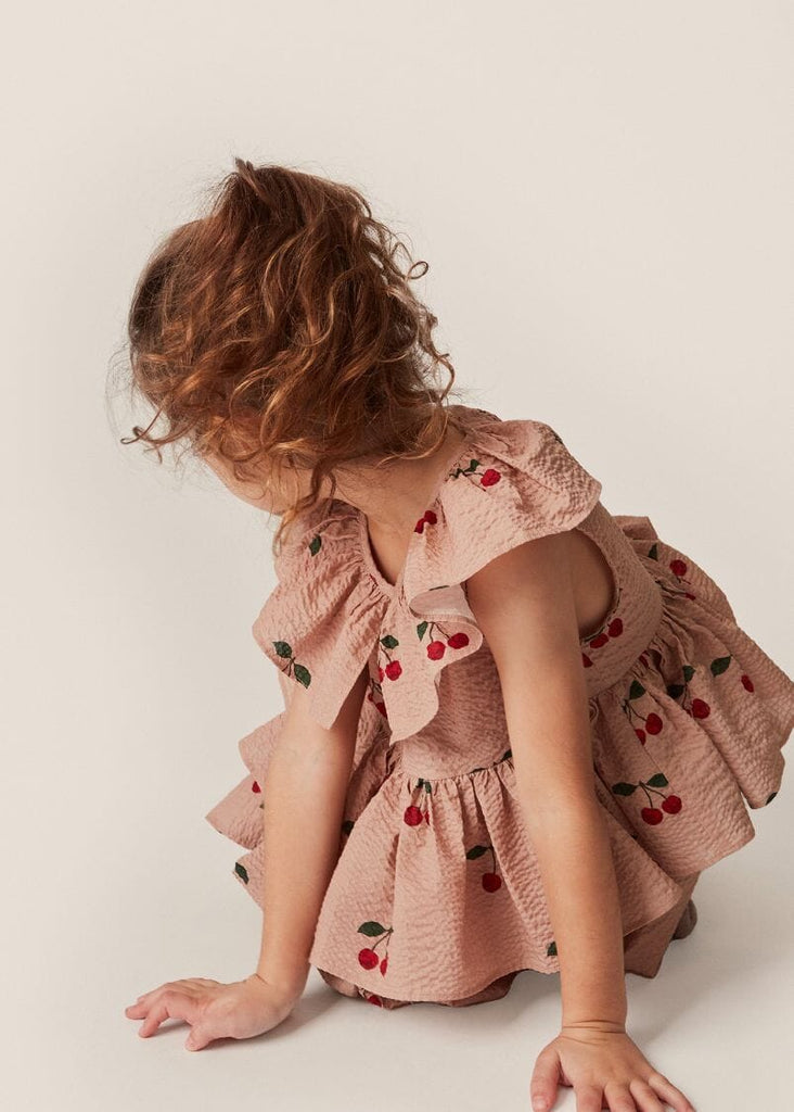 Lunella jurk - Ma grande cerise blush