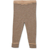 Legging bébé laine mérinos - Meo - White cream/navy stripe - Konges Slojd